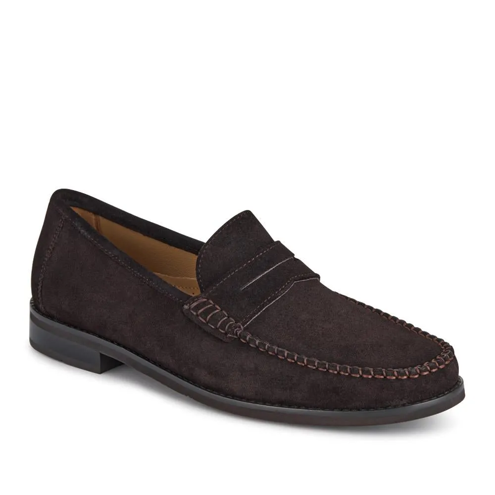 Quennell Leather Penny Loafers - QUENNELL / 326 786 - Dark Brown Suede sold by Jones Bootmaker product image thumbnail 2