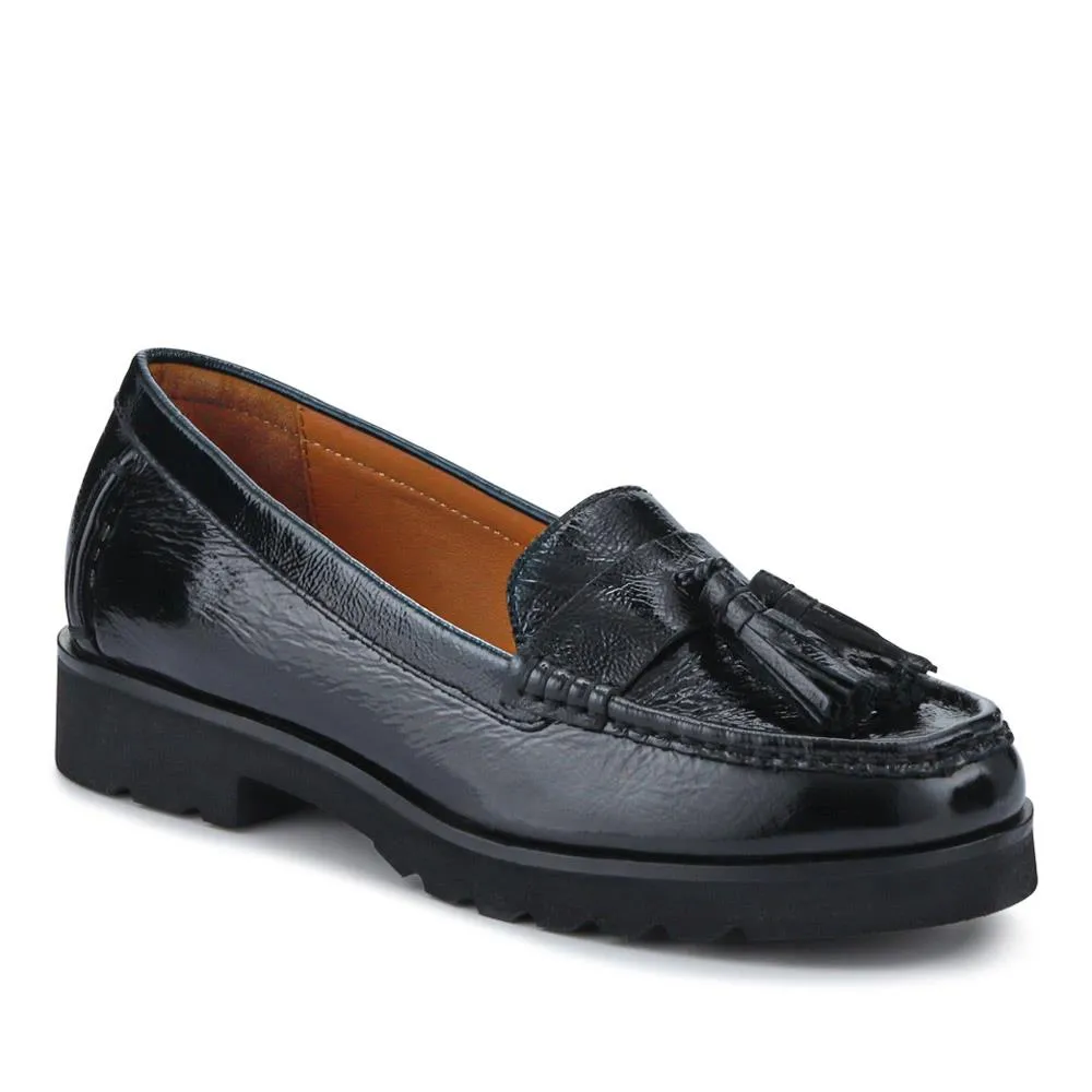 Leather Casual Slip-On Shoes - GERANIUM2 / 326 780 - Black Patent sold by Jones Bootmaker product image thumbnail 2