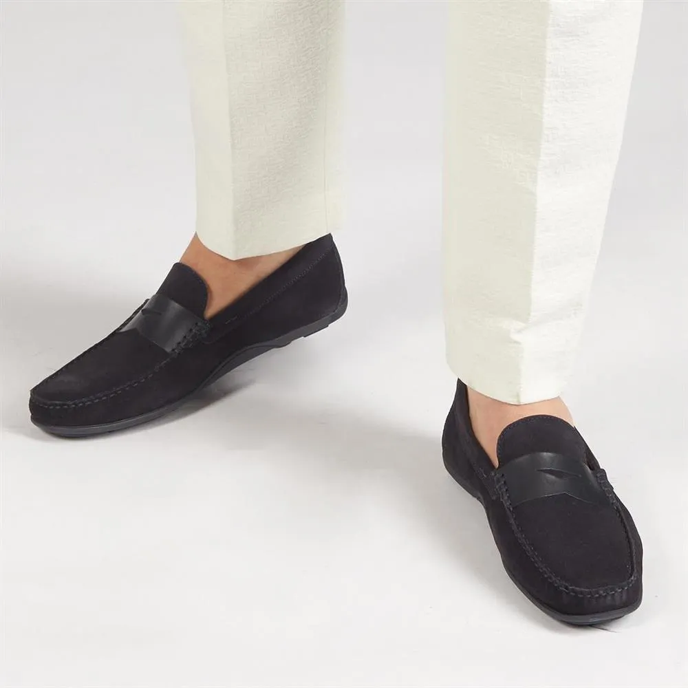 Pierson Suede Leather Loafers - PIERSON / 320 159 - Navy Suede sold by Jones Bootmaker product image thumbnail 5
