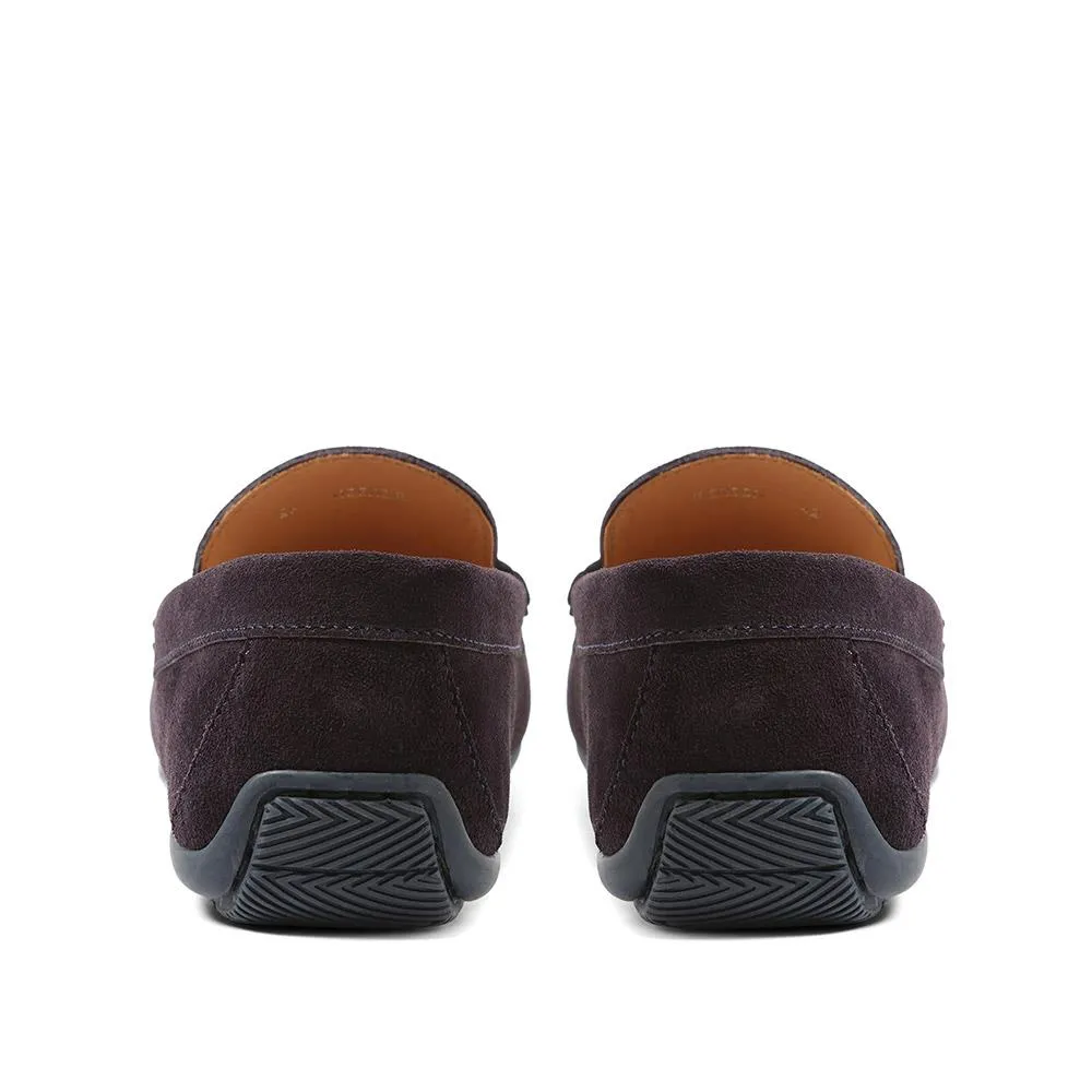 Pierson Suede Leather Loafers - PIERSON / 320 159 - Navy Suede sold by Jones Bootmaker product image thumbnail 3