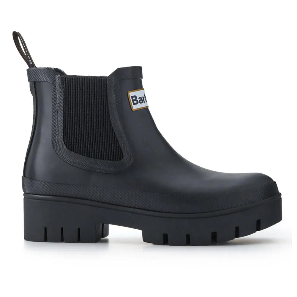 Cushioned Leather Wellies - BARBR41506 / 326 767 - Black sold by Jones Bootmaker