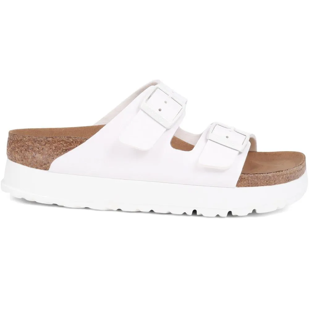 Arizona PAP Flex Platform Sandals - BIRK39501 / 325 365 - White sold by Jones Bootmaker