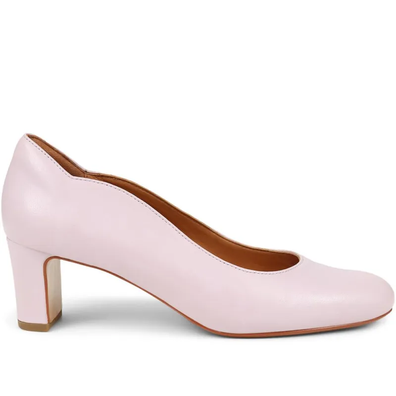 Zoey Leather Court Shoes - ZOEY / 323 597 - Lilac sold by Jones Bootmaker