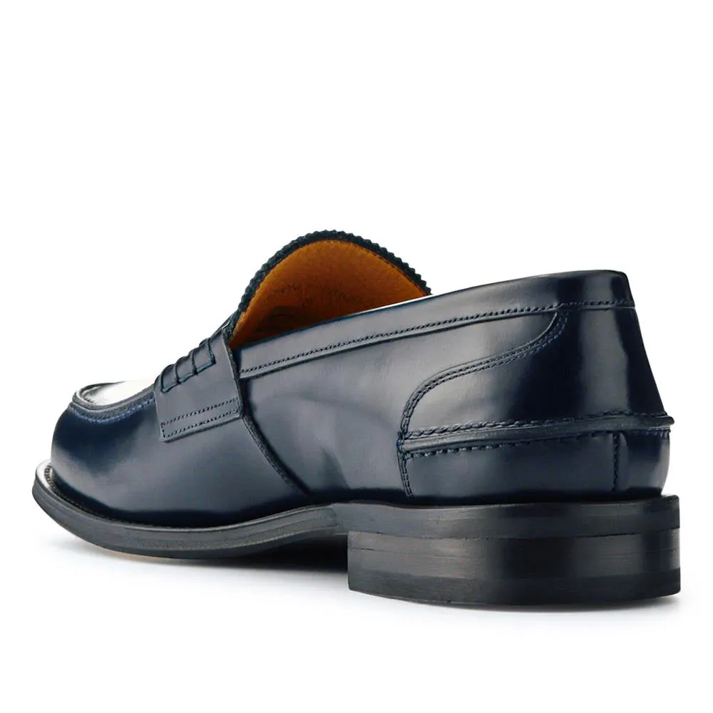Chorleywood2 Leather Penny Loafers - CHORLEYWOOD2 / 325 301 - Navy sold by Jones Bootmaker product image thumbnail 3