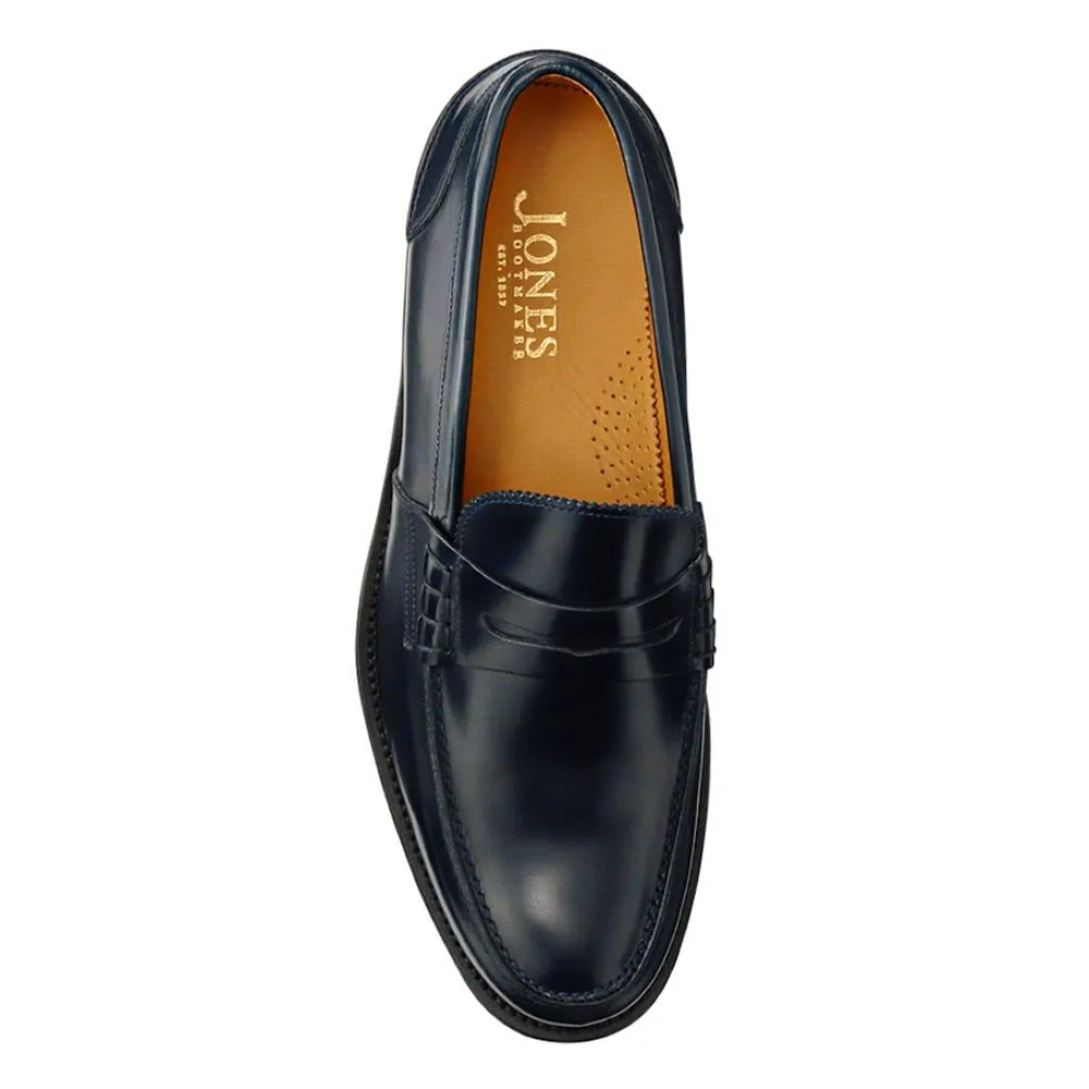 Chorleywood2 Leather Penny Loafers - CHORLEYWOOD2 / 325 301 - Navy sold by Jones Bootmaker product image thumbnail 4