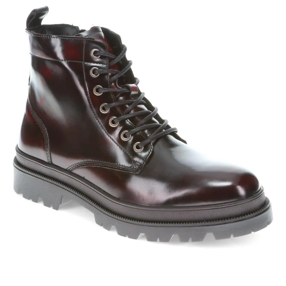Dewsbury Lace-Up Boots - DEWSBURY / 326 627 - Burgundy sold by Jones Bootmaker product image thumbnail 2