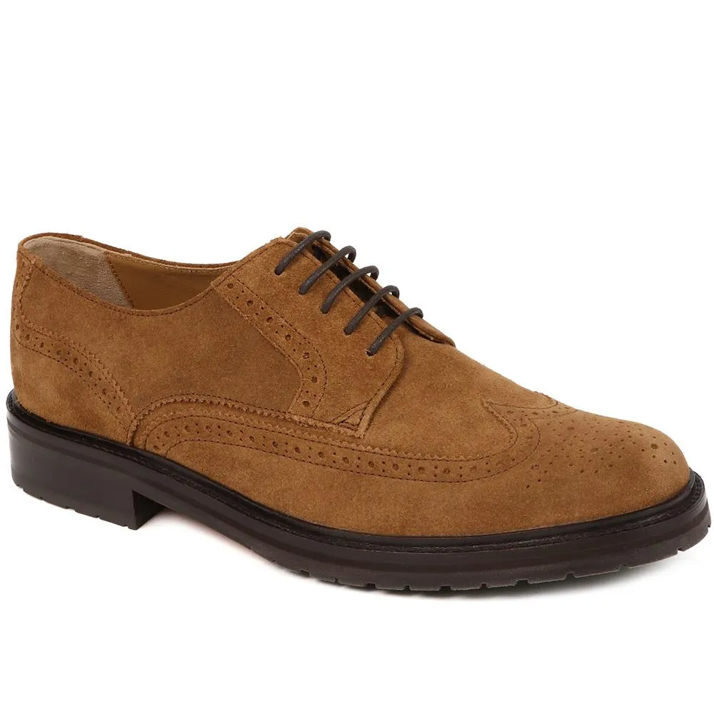 Kingsbay Men's Leather Brogues - KINGSBAY / 320 142 - Tobacco sold by Jones Bootmaker product image thumbnail 2