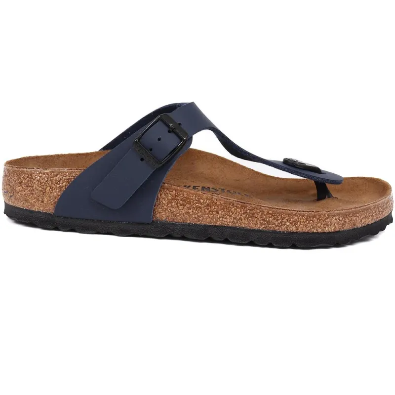 Birkenstock Gizeh Toe Post Sandals - BIRK29507 - Navy sold by Jones Bootmaker