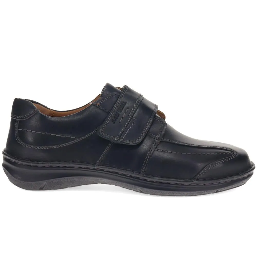Smart Leather Touch-Fasten Shoes - JOSEF40505 / 326 431 - Black sold by Jones Bootmaker