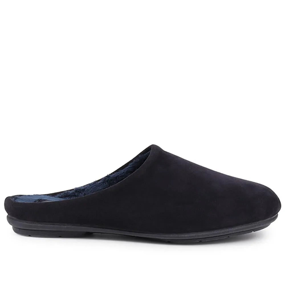Zayden Mule Slippers - ZAYDEN / 326 382 - Navy sold by Jones Bootmaker