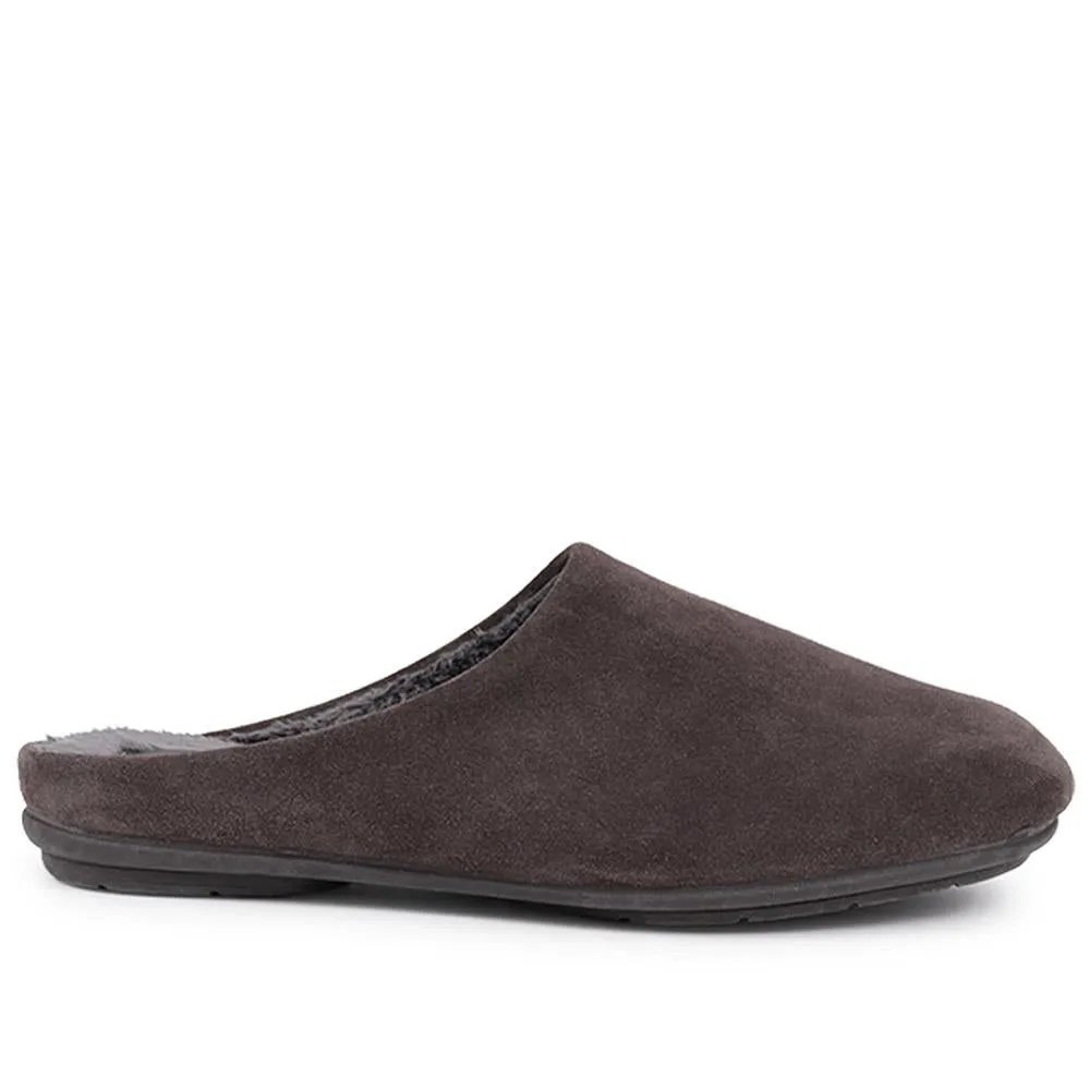 Zayden Mule Slippers - ZAYDEN / 326 382 - Charcoal sold by Jones Bootmaker