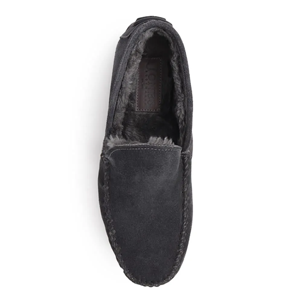 Zain Suede Full Slippers - ZAIN / 326 286 - Charcoal sold by Jones Bootmaker product image thumbnail 4