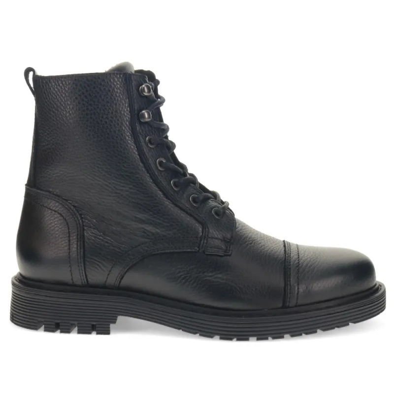 Embankment Leather Boots - EMBANKMENT / 326 259 - Black Grain sold by Jones Bootmaker
