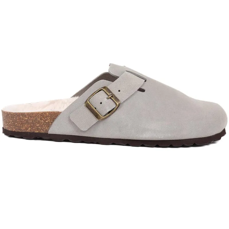 Freida Mules Slippers  - FREIDA / 326 251 - Grey sold by Jones Bootmaker