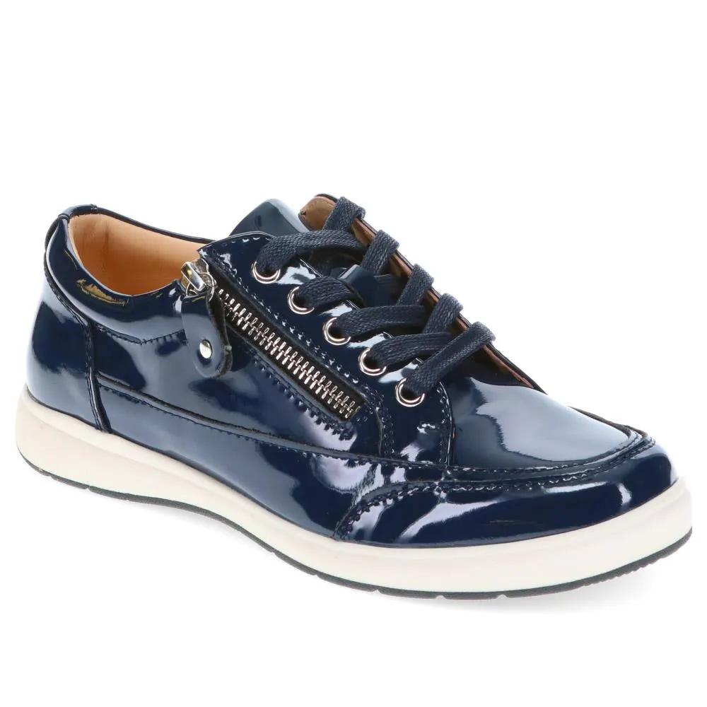 Audrie Chunky Trainers - AUDRIE / 326 248 - Navy Patent sold by Jones Bootmaker product image thumbnail 2