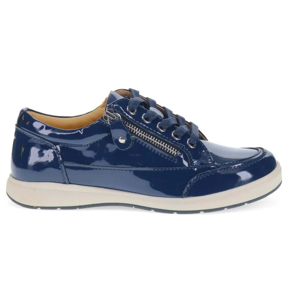 Audrie Chunky Trainers - AUDRIE / 326 248 - Navy Patent sold by Jones Bootmaker