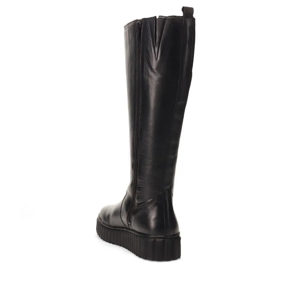 Erith Leather Long Boots - ERITH / 326 179 - Black sold by Jones Bootmaker product image thumbnail 3