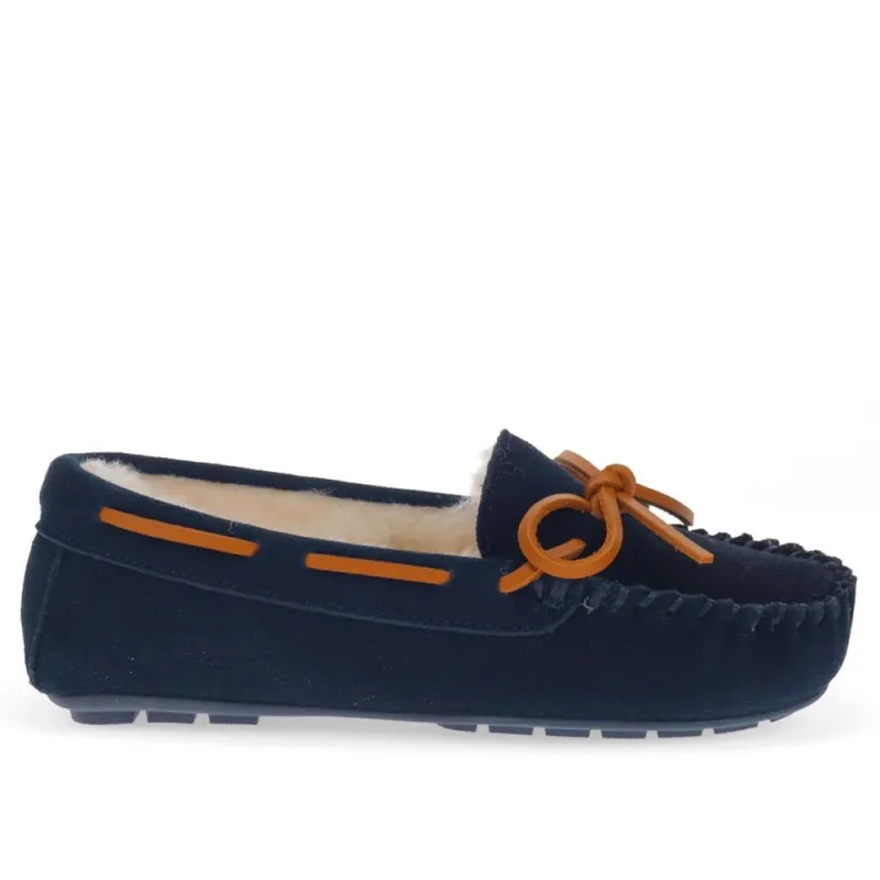 Ferne Full Slippers - FERNE / 326 073 - Navy sold by Jones Bootmaker