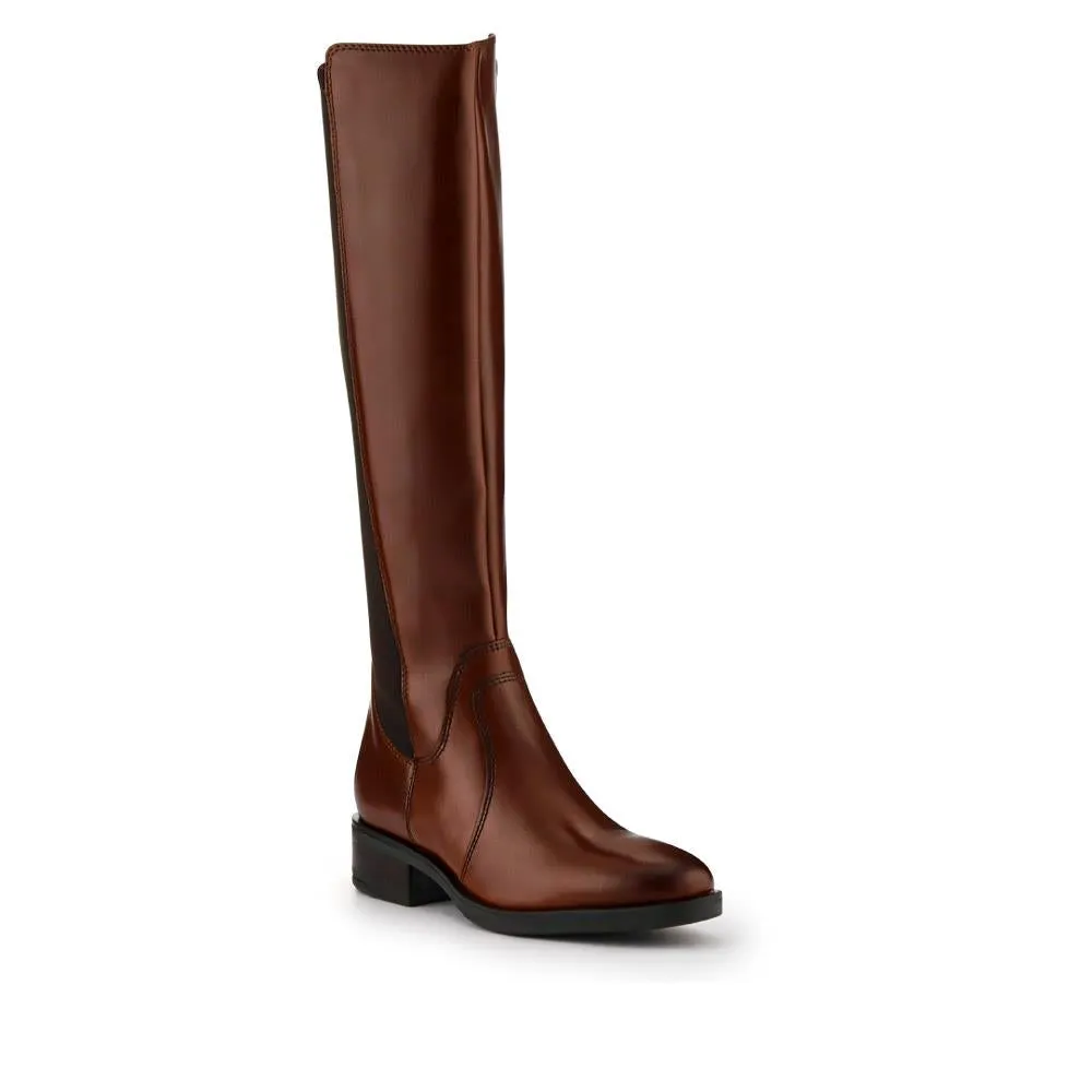Ellisia Leather Stretch-Fit Long Boots - ELLISIA / 326 064 - Brown sold by Jones Bootmaker product image thumbnail 2