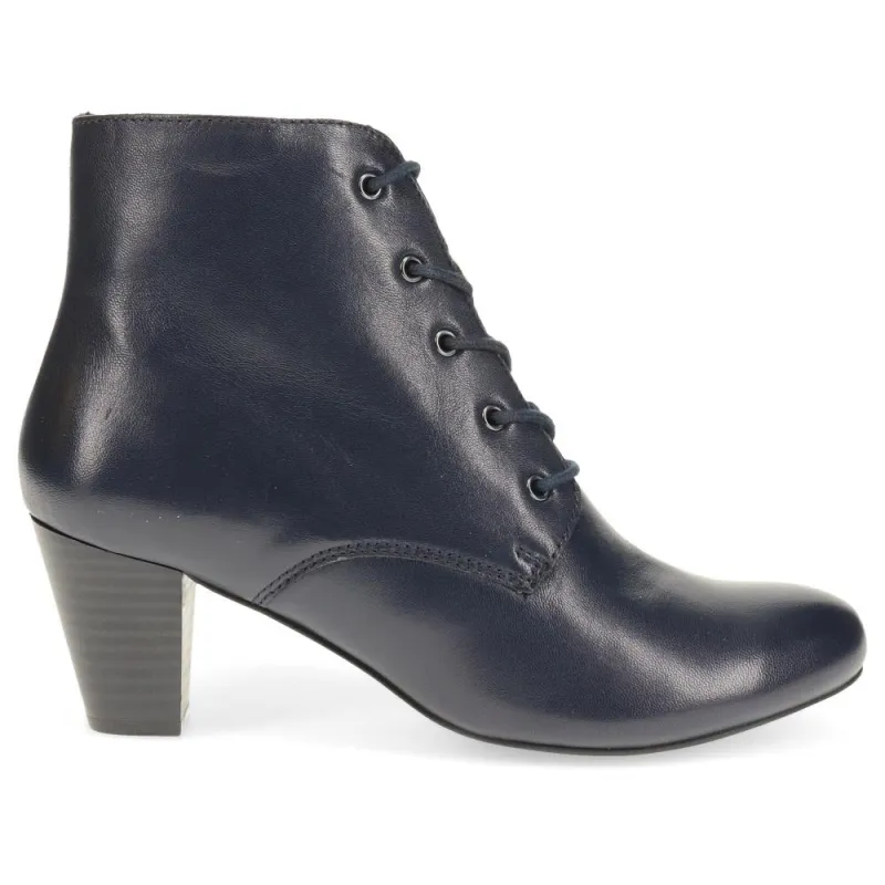 Karri Leather Ankle Boots - KARRI / 325 948 - Navy sold by Jones Bootmaker
