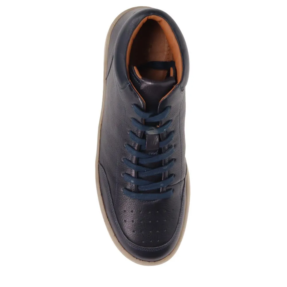 Stafford Leather Lace-Up Trainers - STAFFORD / 325 929 - Navy sold by Jones Bootmaker product image thumbnail 5