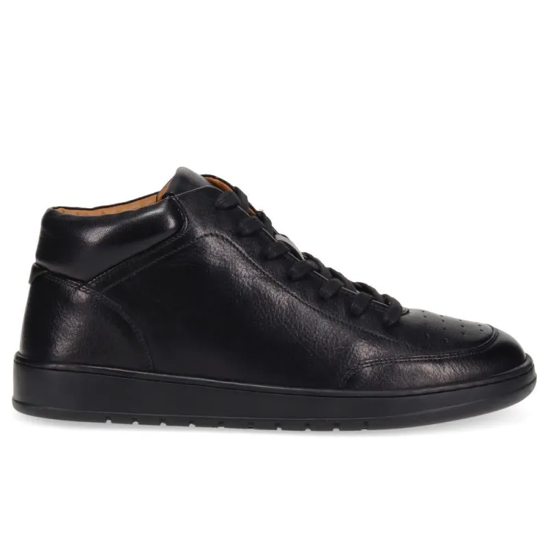 Stafford Leather Lace-Up Trainers - STAFFORD / 325 929 - Black sold by Jones Bootmaker