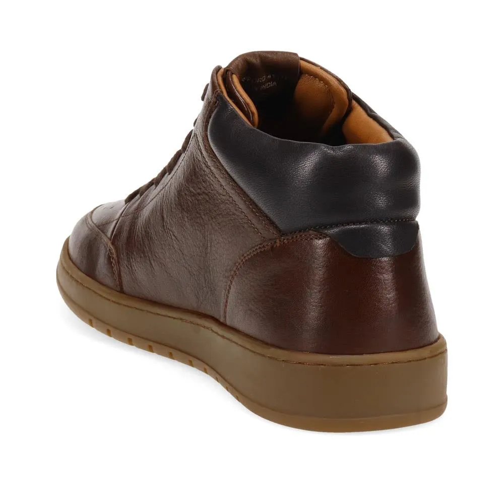 Stafford Leather Lace-Up Trainers - STAFFORD / 325 929 - Dark Brown sold by Jones Bootmaker product image thumbnail 3