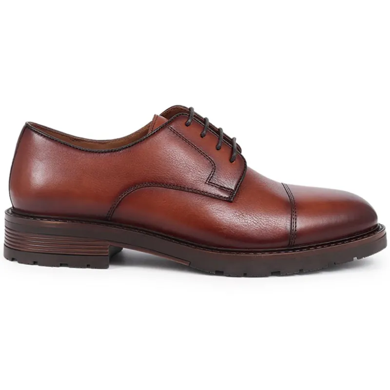 Ledbury Leather Lace-Up Shoes - LEDBURY / 325 923 - Tan sold by Jones Bootmaker