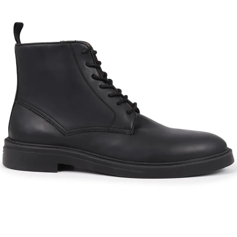 Farnham Lace-Up Leather Boots - FARNHAM / 325 925 - Black sold by Jones Bootmaker