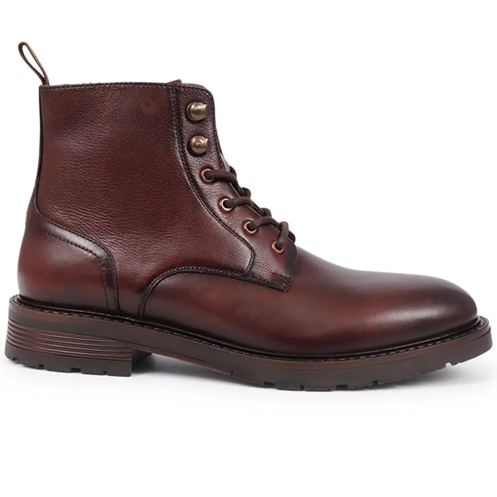Derry Leather Lace-Up Boots - DERRY / 325 924 - Brown sold by Jones Bootmaker