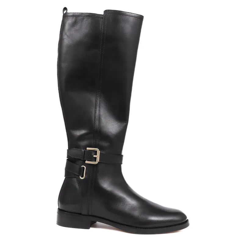 Emaline Leather Long Boots  - EMALINE / 325 902 - Black sold by Jones Bootmaker