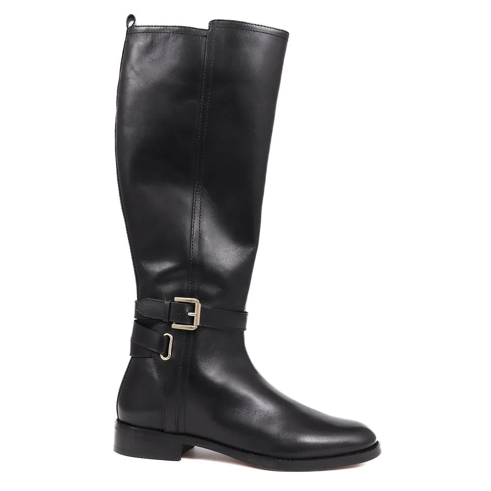 Emaline Leather Long Boots - EMALINE / 325 902 - Black sold by Jones Bootmaker