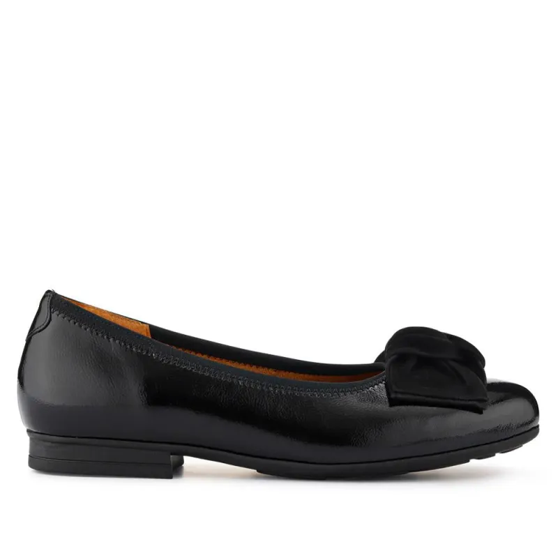 Picnic Leather Ballet Pumps  - GAB40503 / 325 893 - Black sold by Jones Bootmaker
