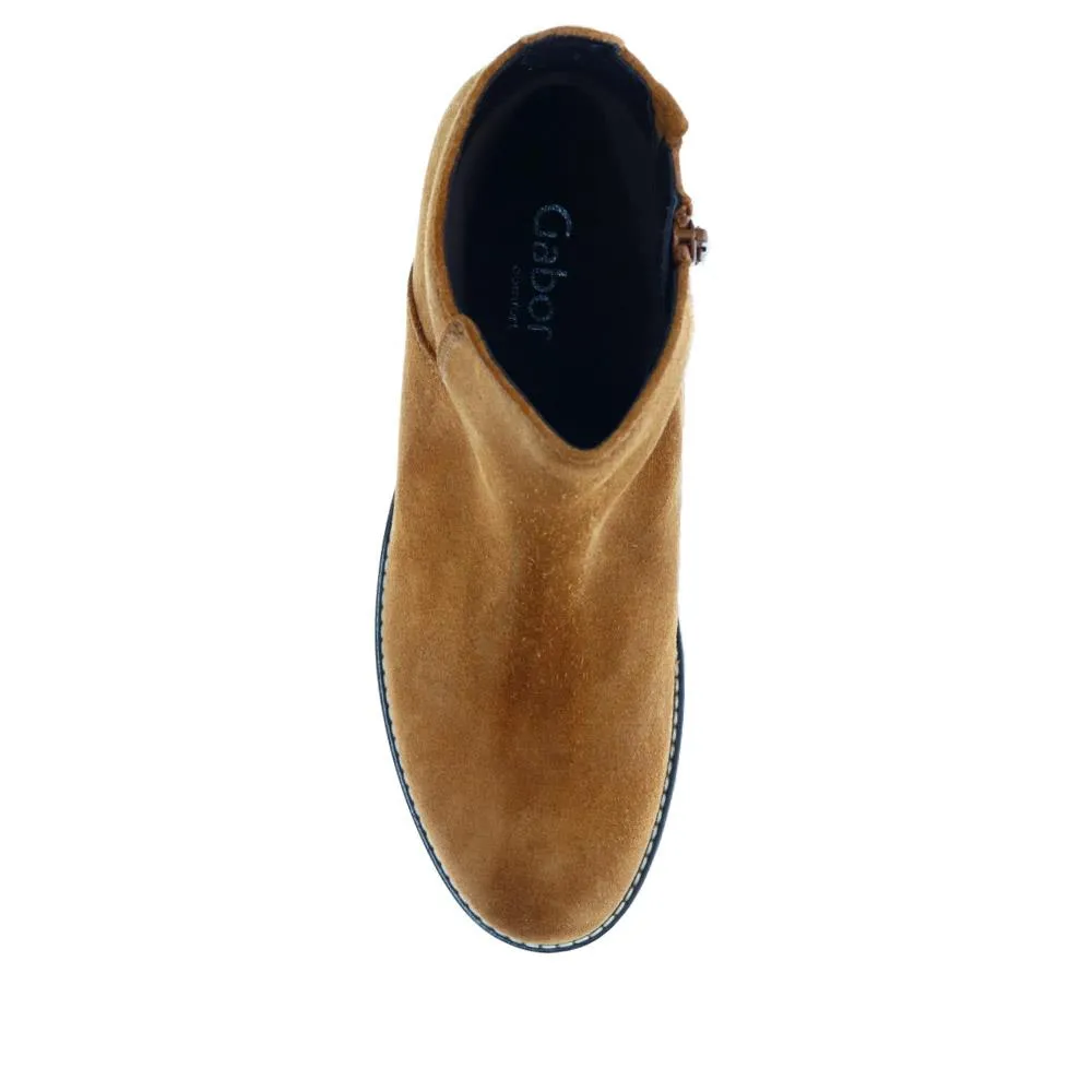 Delight Block-Heeled Ankle Boots - GAB40513 / 325 887 - Cognac Suede sold by Jones Bootmaker product image thumbnail 4