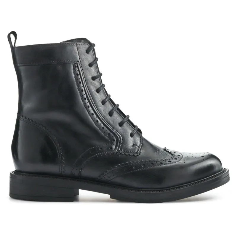 Noelle Leather Lace-Up Boots - NOELLE / 325 873 - Black sold by Jones Bootmaker