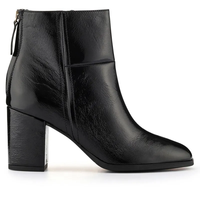 Karlia Leather Ankle Boots - KARLIA / 325 868 - Black Patent sold by Jones Bootmaker