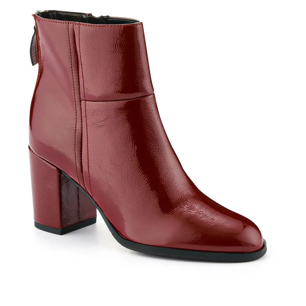 Karlia Leather Ankle Boots - KARLIA / 325 868 - Red Patent sold by Jones Bootmaker product image thumbnail 2