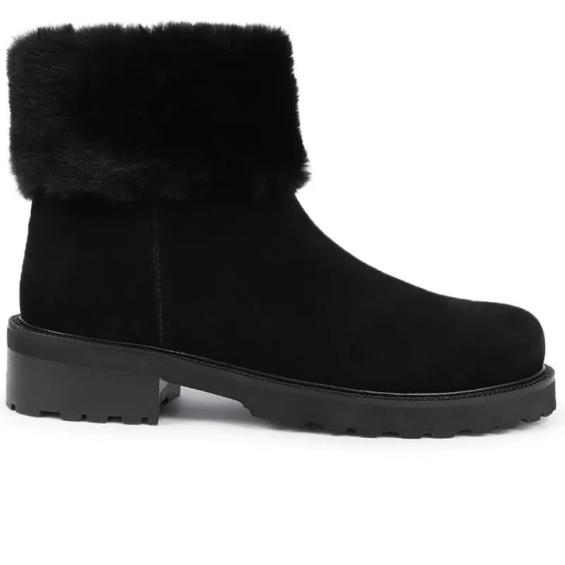 Manda Leather Ankle Boots - MANDA / 325 855 - Black sold by Jones Bootmaker