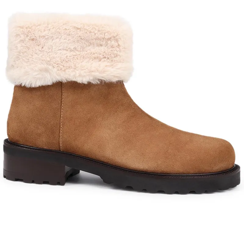 Manda Leather Ankle Boots - MANDA / 325 855 - Tan sold by Jones Bootmaker