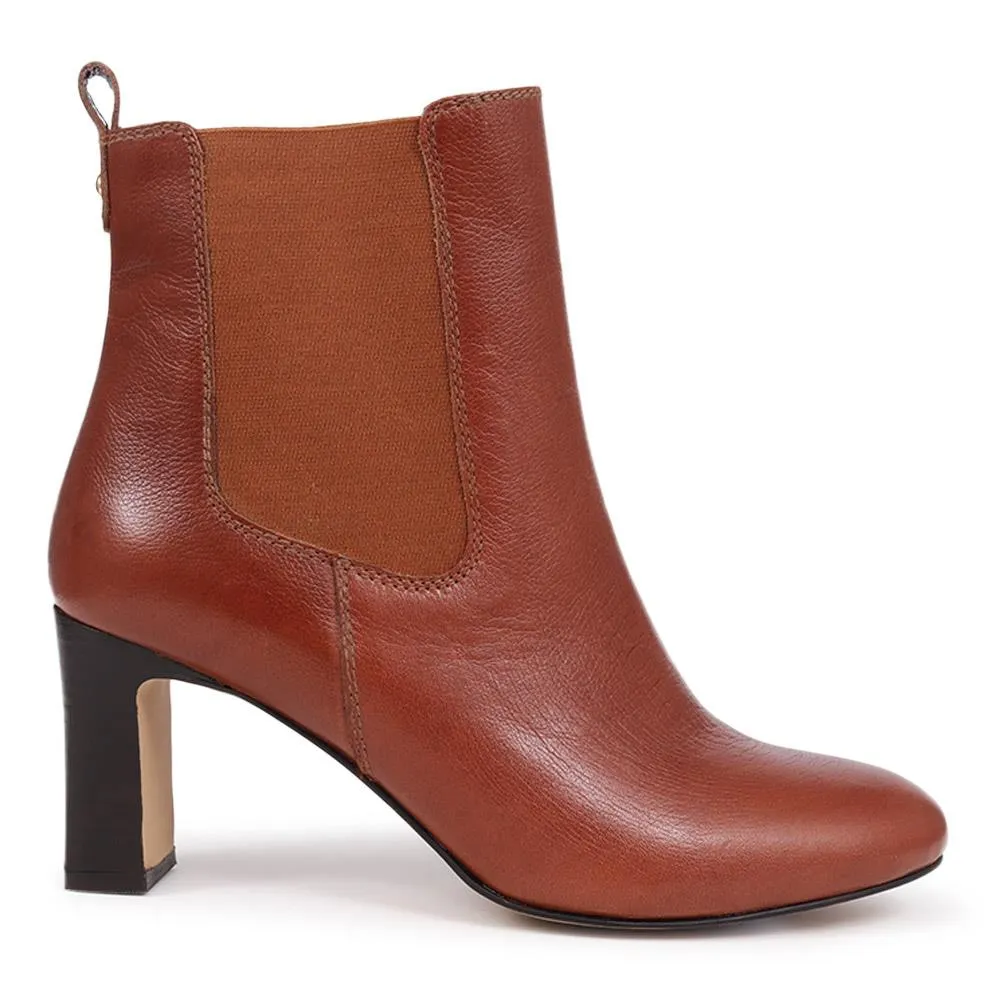 Kalista Heeled Boots - KALISTA / 325 851 - Tan sold by Jones Bootmaker