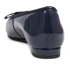 Soleil Wide Leather Ballet Pumps - SOLEILWIDE / 325 773 - Navy Patent sold by Jones Bootmaker