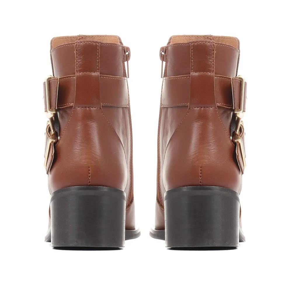 Ida Heeled Ankle Boots - IDA / 322 810 - Tan sold by Jones Bootmaker product image thumbnail 3