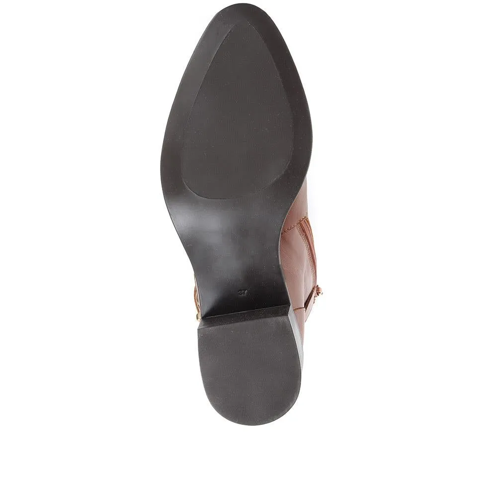 Ida Heeled Ankle Boots - IDA / 322 810 - Tan sold by Jones Bootmaker product image thumbnail 4