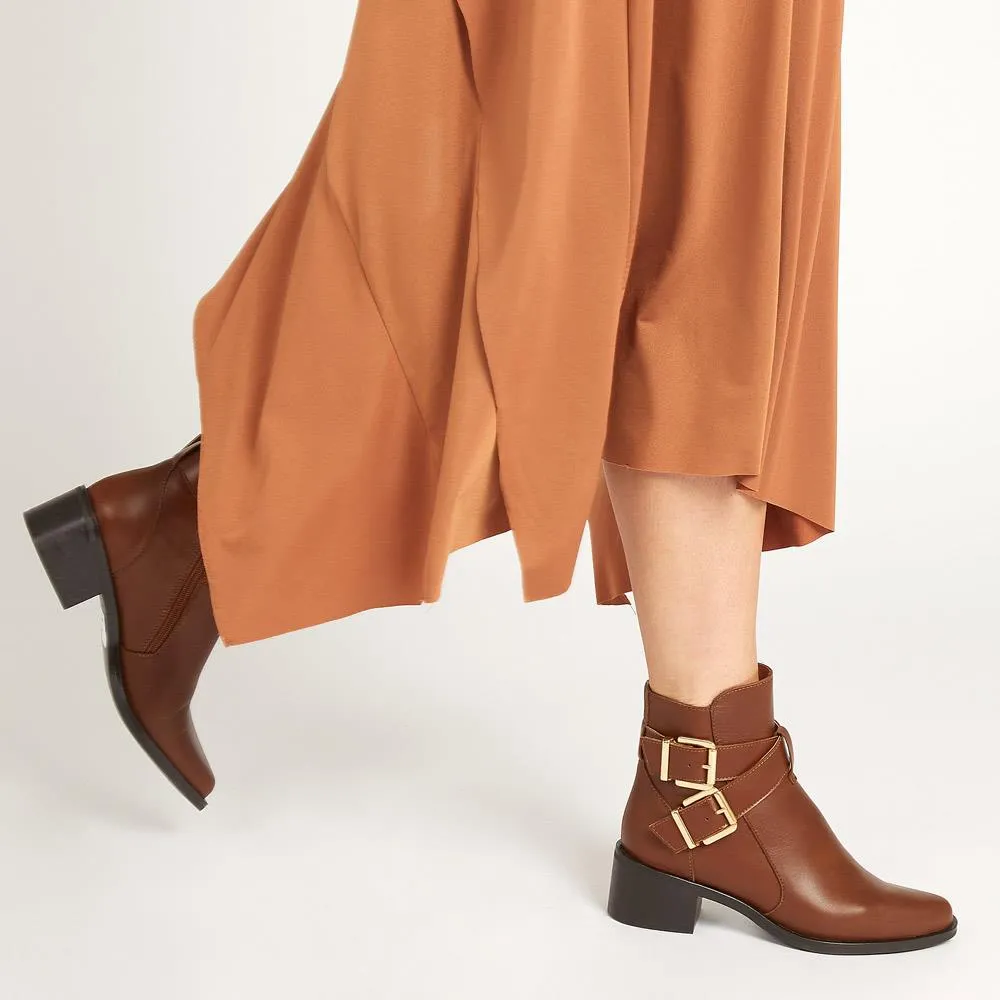 Ida Heeled Ankle Boots - IDA / 322 810 - Tan sold by Jones Bootmaker product image thumbnail 5
