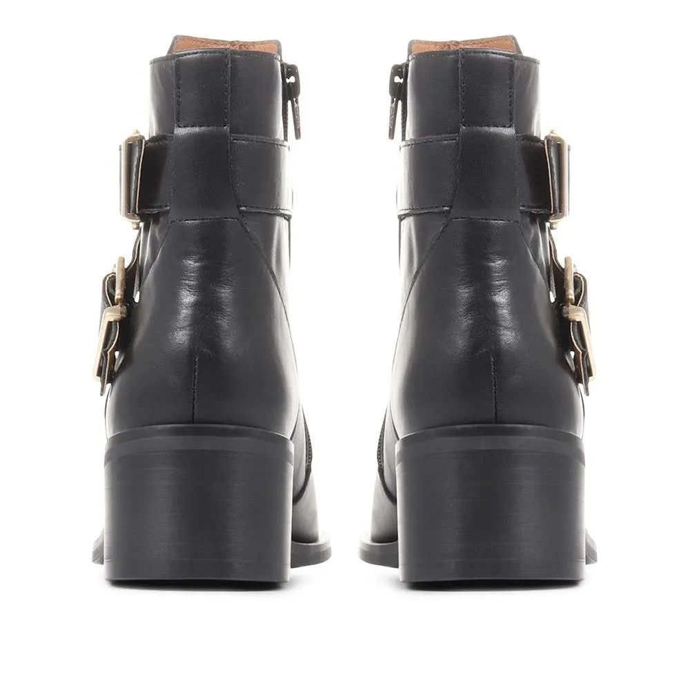 Ida Heeled Ankle Boots - IDA / 322 810 - Black sold by Jones Bootmaker product image thumbnail 3