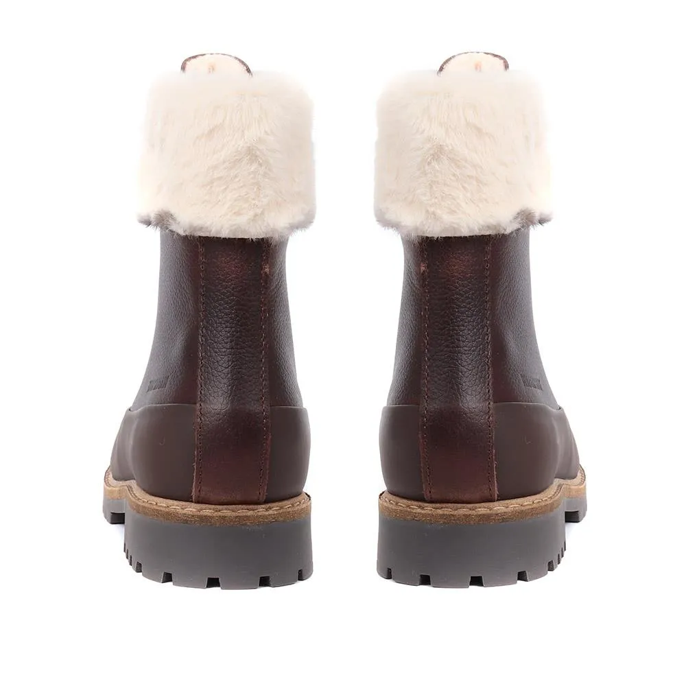 Rowen Fur Cuff Ankle Boots - BARBR36518 / 323 083 - Dark Brown sold by Jones Bootmaker product image thumbnail 3