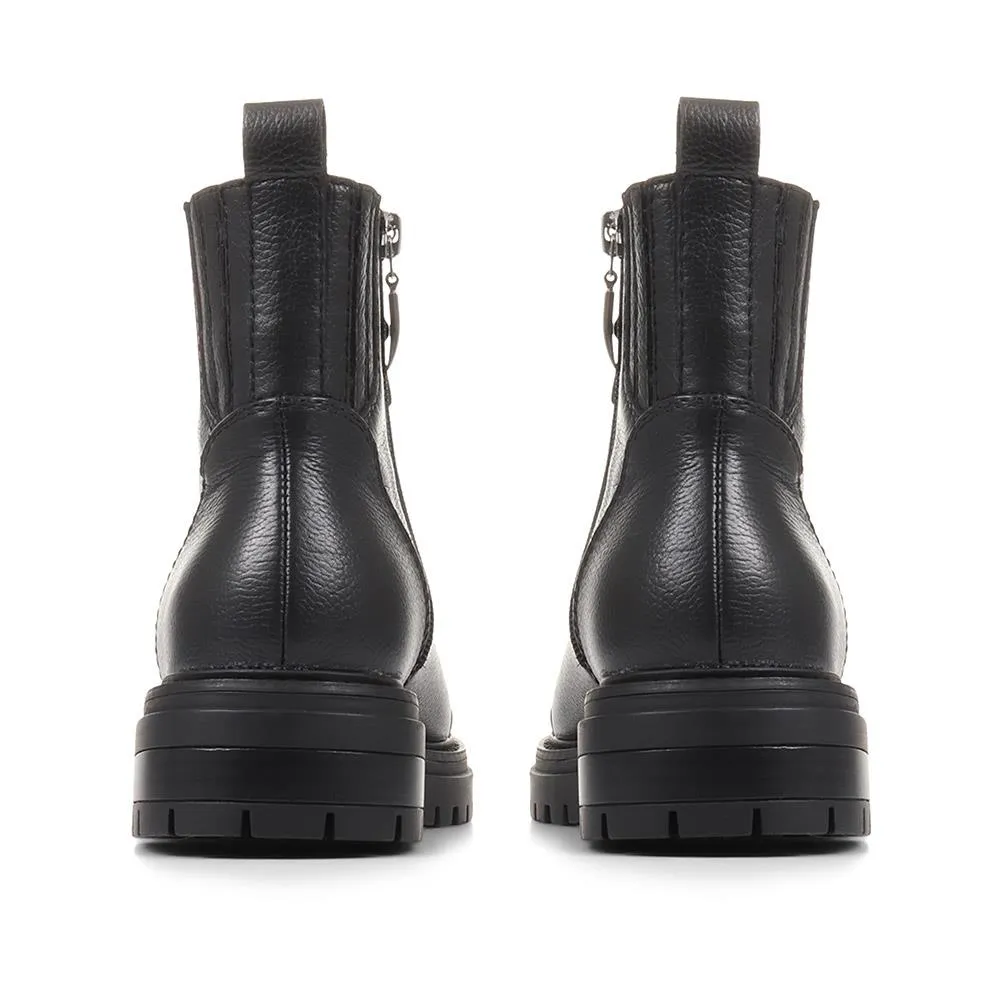 Susanna Leather Hiker Boots - SUSANNA / 322 841 - Black sold by Jones Bootmaker product image thumbnail 3