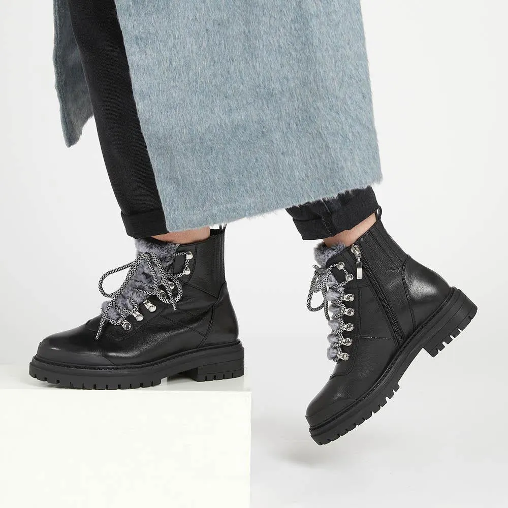 Susanna Leather Hiker Boots - SUSANNA / 322 841 - Black sold by Jones Bootmaker product image thumbnail 5