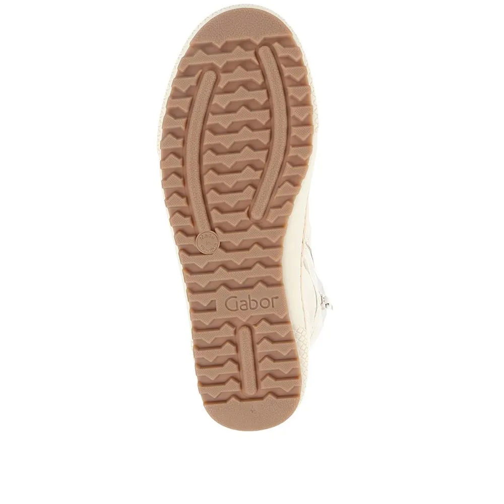 Bulner High Top Leather Trainers - GAB34515 / 320 630 - Cream sold by Jones Bootmaker product image thumbnail 5