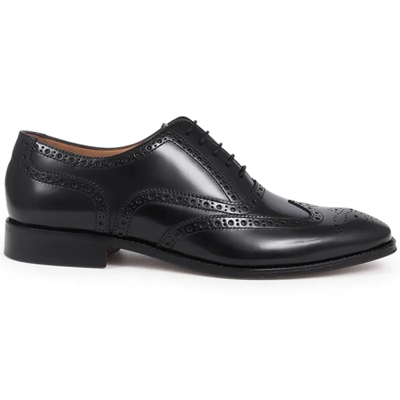 Martyn Leather Oxford Brogues - MARTYN / 325 750 - Black sold by Jones Bootmaker
